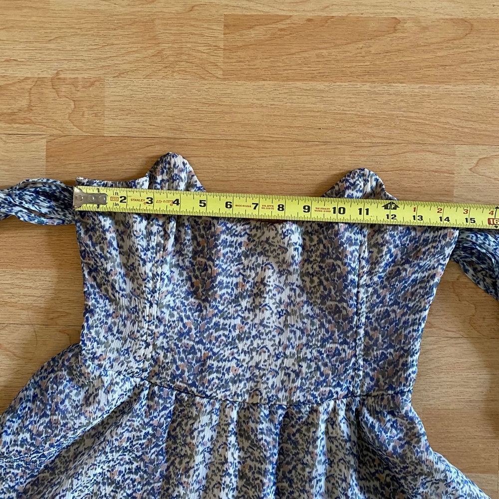 For Love and Lemons Kiss Me dress in a floral blue - Picture 10 of 14